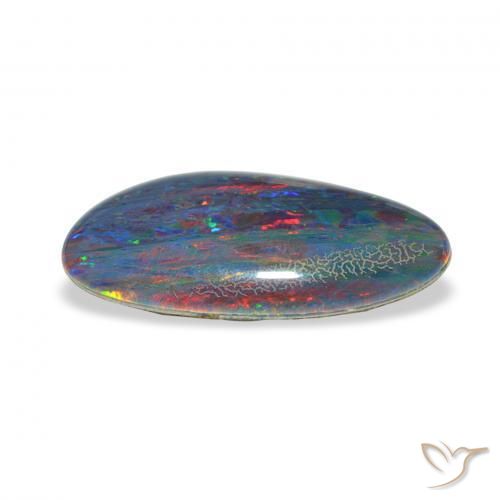 Opal Triplet Gemstone in 17.5 x 8.7 mm Size for Sale, Opal Triplet Stone in Multicolor Color