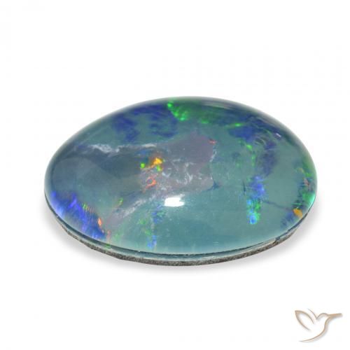 Opal Triplet Gemstone in 18.1 x 14.5 mm Size for Sale, Opal Triplet Stone in Multicolor Color