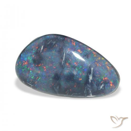 9.21 ct Multicolor Opal Triplet Stone, Natural Opal Triplet in Fancy Cabochon Shape for Sale