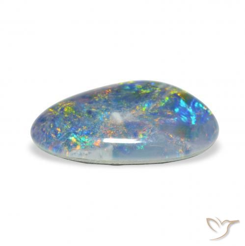 Opal Triplet Gemstone in 15.5 x 9.2 mm Size for Sale, Opal Triplet Stone in Multicolor Color