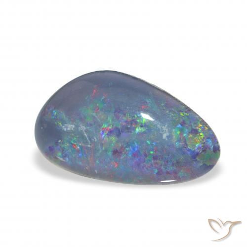 3.07 ct Multicolor Opal Triplet Stone, Natural Opal Triplet in Fancy Cabochon Shape for Sale