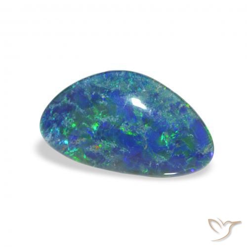 2.33 ct Multicolor Opal Triplet Stone, Natural Opal Triplet in Fancy Cabochon Shape for Sale