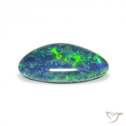 Opal Triplet Gemstone in 13.5 x 7.8 mm Size for Sale, Opal Triplet Stone in Multicolor Color