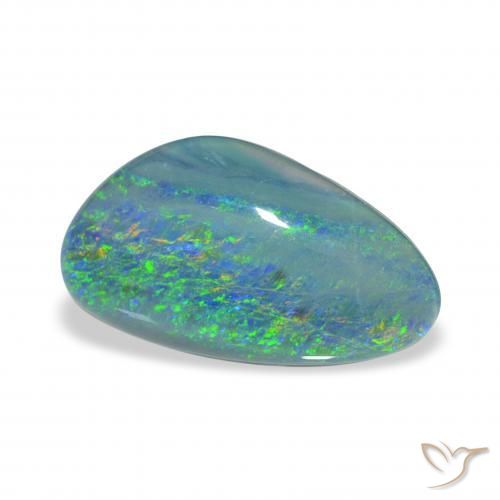3.06 ct Multicolor Opal Triplet Stone, Natural Opal Triplet in Fancy Cabochon Shape for Sale