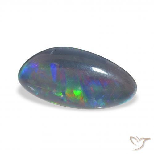3.10 ct Multicolor Opal Triplet Stone, Natural Opal Triplet in Fancy Cabochon Shape for Sale