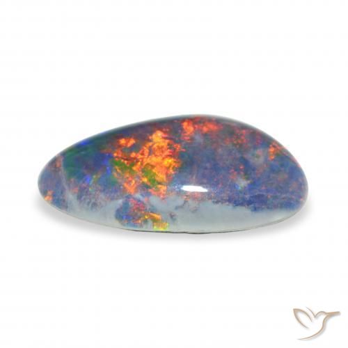 Opal Triplet Gemstone in 15.2 x 8.9 mm Size for Sale, Opal Triplet Stone in Multicolor Color