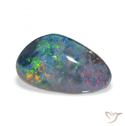 3.73 ct Multicolor Opal Triplet Stone, Natural Opal Triplet in Fancy Cabochon Shape for Sale