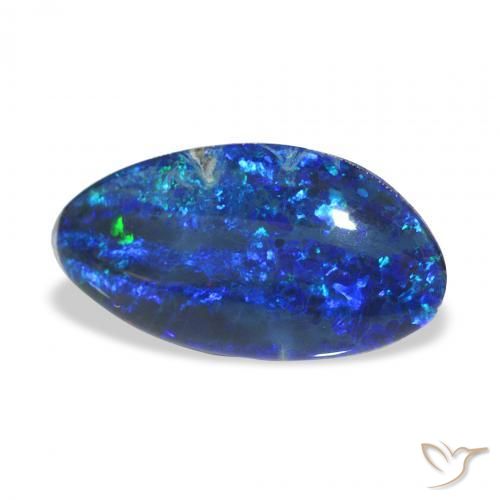4.47 ct Multicolor Opal Triplet Stone, Natural Opal Triplet in Fancy Cabochon Shape for Sale