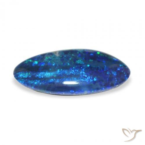 Opal Triplet Gemstone in 18.7 x 9.9 mm Size for Sale, Opal Triplet Stone in Multicolor Color
