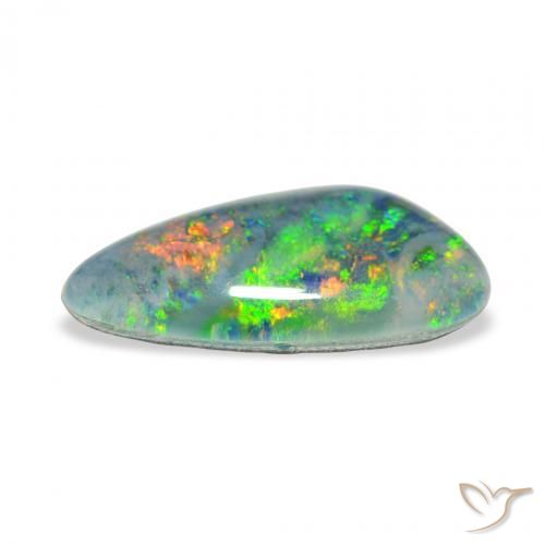 Opal Triplet Gemstone in 18.1 x 9.1 mm Size for Sale, Opal Triplet Stone in Multicolor Color