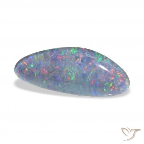 7.89 ct Multicolor Opal Triplet Stone, Natural Opal Triplet in Fancy Cabochon Shape for Sale