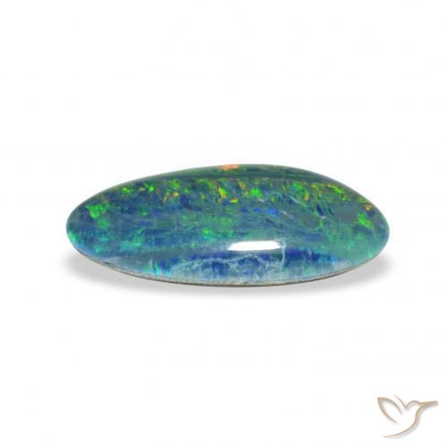 Opal Triplet Gemstone in 15.3 x 7.5 mm Size for Sale, Opal Triplet Stone in Multicolor Color