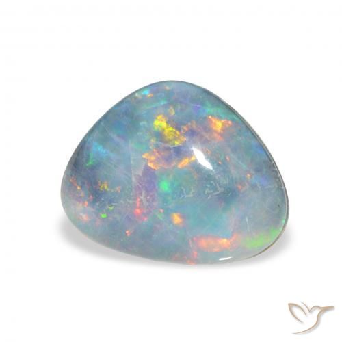 4.46 ct Multicolor Opal Triplet Stone, Natural Opal Triplet in Fancy Cabochon Shape for Sale