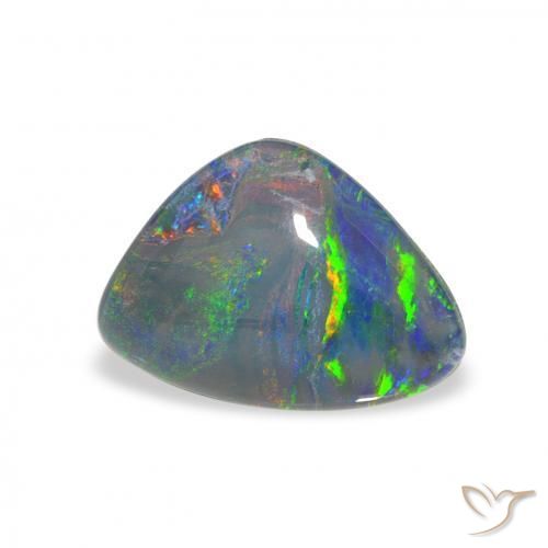 2.49 ct Multicolor Opal Triplet Stone, Natural Opal Triplet in Fancy Cabochon Shape for Sale