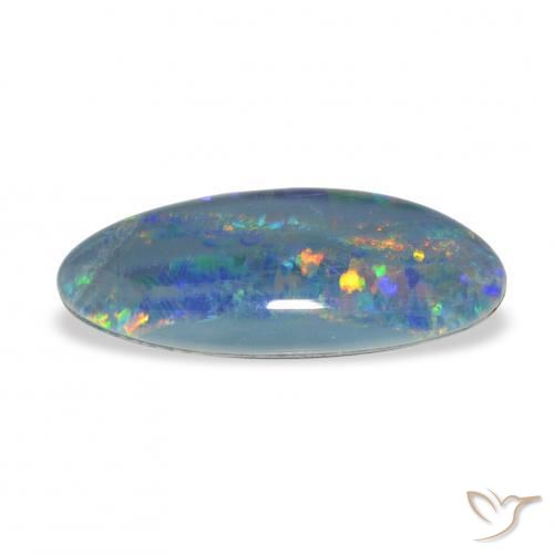 Opal Triplet Gemstone in 17.5 x 8.7 mm Size for Sale, Opal Triplet Stone in Multicolor Color