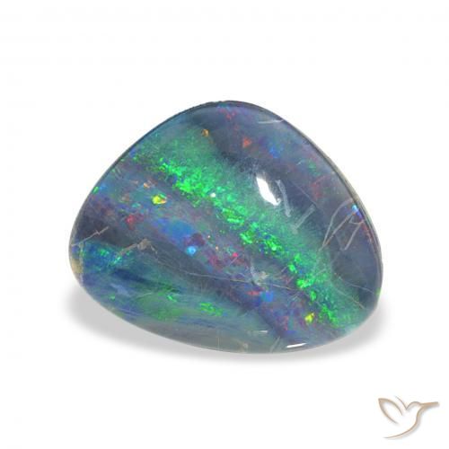 3.81 ct Multicolor Opal Triplet Stone, Natural Opal Triplet in Fancy Cabochon Shape for Sale