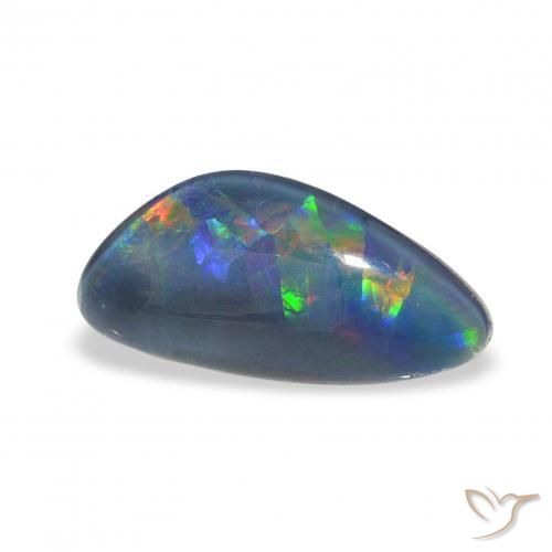 1.89 ct Multicolor Opal Triplet Stone, Natural Opal Triplet in Fancy Cabochon Shape for Sale