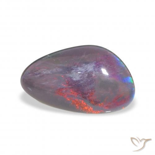 3.21 ct Multicolor Opal Triplet Stone, Natural Opal Triplet in Fancy Cabochon Shape for Sale