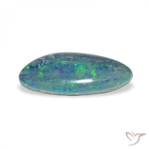 Opal Triplet Gemstone in 15.2 x 7.3 mm Size for Sale, Opal Triplet Stone in Multicolor Color