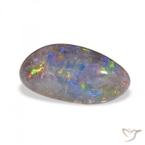 3.72 ct Multicolor Opal Triplet Stone, Natural Opal Triplet in Fancy Cabochon Shape for Sale