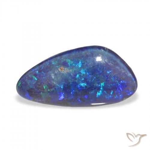 3.90 ct Multicolor Opal Triplet Gemstone, Opal Triplet Gem in Fancy Cabochon Shape for Sale.