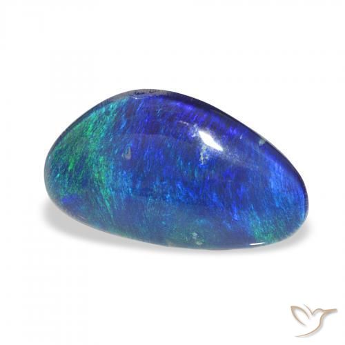 4.43 ct Multicolor Opal Triplet Stone, Natural Opal Triplet in Fancy Cabochon Shape for Sale