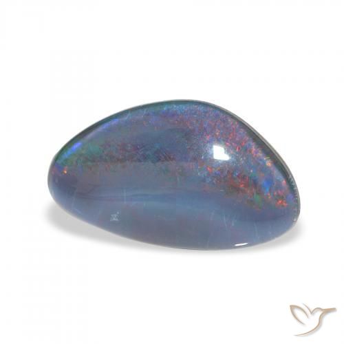 4.06 ct Multicolor Opal Triplet Stone, Natural Opal Triplet in Fancy Cabochon Shape for Sale