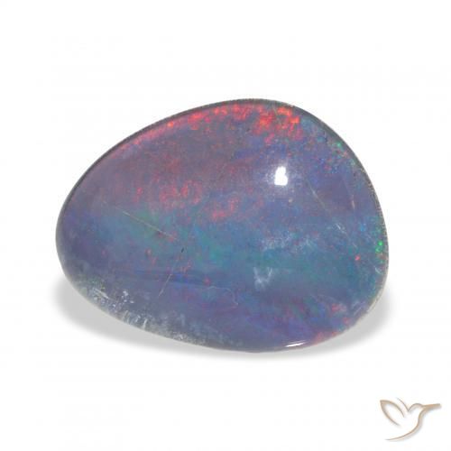 6.65 ct Multicolor Opal Triplet Stone, Natural Opal Triplet in Fancy Cabochon Shape for Sale