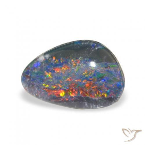 1.73 ct Multicolor Opal Triplet Stone, Natural Opal Triplet in Fancy Cabochon Shape for Sale