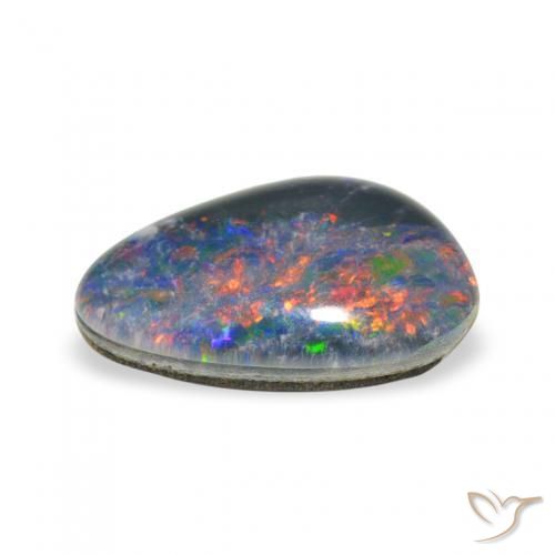 Opal Triplet Gemstone in 11.2 x 7.3 mm Size for Sale, Opal Triplet Stone in Multicolor Color