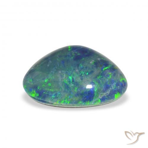 Opal Triplet Gemstone in 14 x 11 mm Size for Sale, Opal Triplet Stone in Multicolor Color