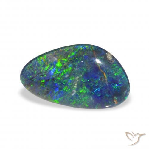 3.32 ct Multicolor Opal Triplet Stone, Natural Opal Triplet in Fancy Cabochon Shape for Sale