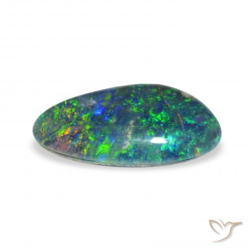 Opal Triplet Gemstone in 15.6 x 9.1 mm Size for Sale, Opal Triplet Stone in Multicolor Color