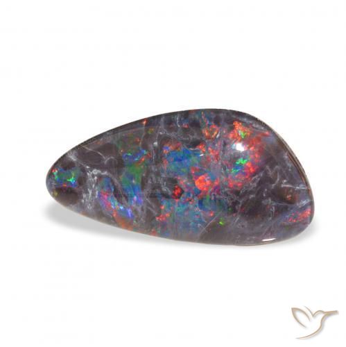 4.04 ct Multicolor Opal Triplet Stone, Natural Opal Triplet in Fancy Cabochon Shape for Sale