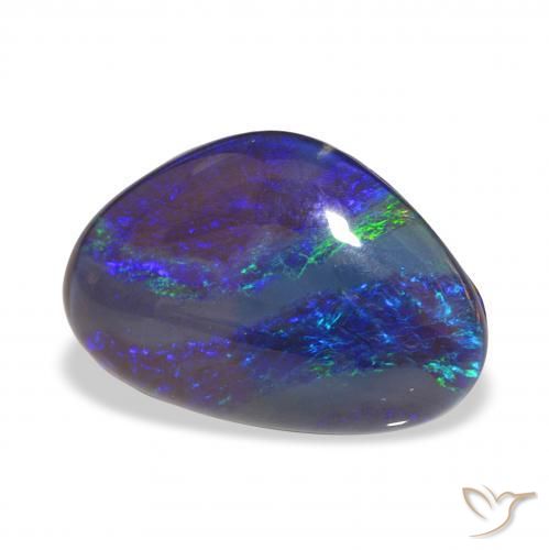 7.24 ct Multicolor Opal Triplet Stone, Natural Opal Triplet in Fancy Cabochon Shape for Sale