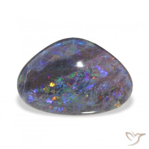 6.63 ct Multicolor Opal Triplet Gemstone, Opal Triplet Gem in Fancy Cabochon Shape for Sale.