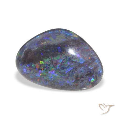 6.63 ct Multicolor Opal Triplet Stone, Natural Opal Triplet in Fancy Cabochon Shape for Sale