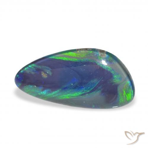 3.63 ct Multicolor Opal Triplet Stone, Natural Opal Triplet in Fancy Cabochon Shape for Sale