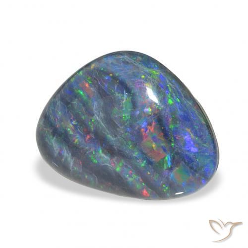 4.27 ct Multicolor Opal Triplet Stone, Natural Opal Triplet in Fancy Cabochon Shape for Sale