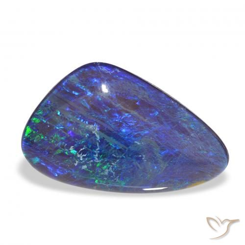 5.49 ct Multicolor Opal Triplet Gemstone, Opal Triplet Gem in Fancy Cabochon Shape for Sale.