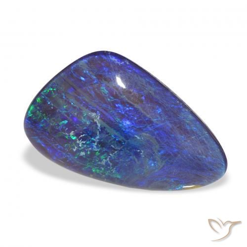 5.49 ct Multicolor Opal Triplet Stone, Natural Opal Triplet in Fancy Cabochon Shape for Sale