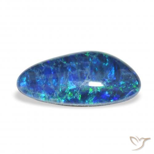 Opal Triplet Gemstone in 15.8 x 9.2 mm Size for Sale, Opal Triplet Stone in Multicolor Color