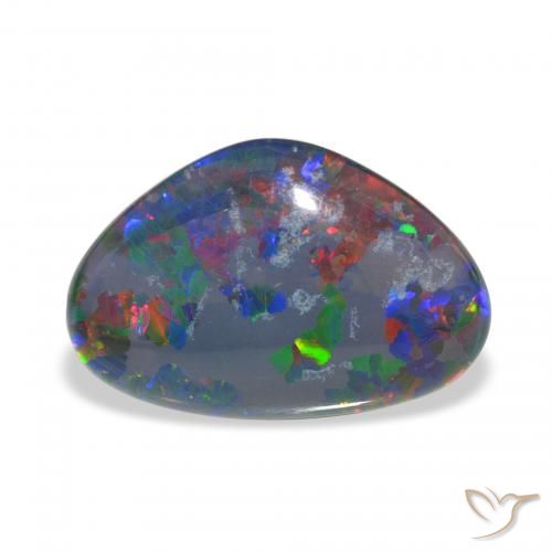 6.50 ct Multicolor Opal Triplet Gemstone, Opal Triplet Gem in Fancy Cabochon Shape for Sale.