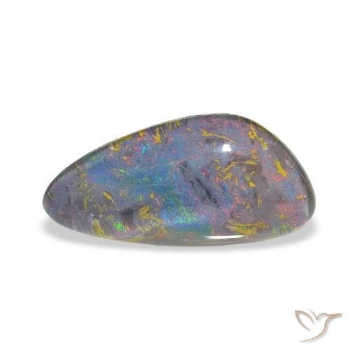 4.21ct Natural Multicolor Opal Triplet, Fancy, Opaque, Photo A