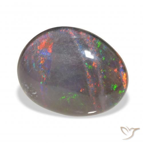 9.45 ct Multicolor Opal Triplet Stone, Natural Opal Triplet in Fancy Cabochon Shape for Sale