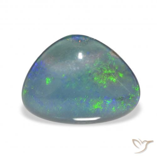 3.99 ct Multicolor Opal Triplet Gemstone, Opal Triplet Gem in Fancy Cabochon Shape for Sale.