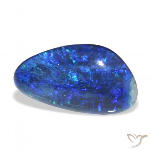 8.90 ct Multicolor Opal Triplet Stone, Natural Opal Triplet in Fancy Cabochon Shape for Sale