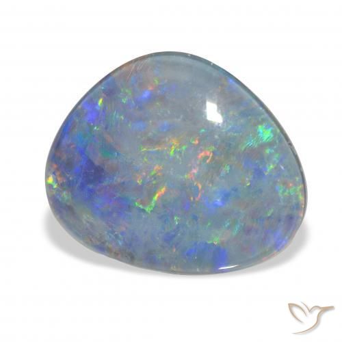 8.11 ct Multicolor Opal Triplet Stone, Natural Opal Triplet in Fancy Cabochon Shape for Sale