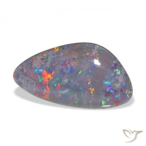 8.07 ct Multicolor Opal Triplet Stone, Natural Opal Triplet in Fancy Cabochon Shape for Sale