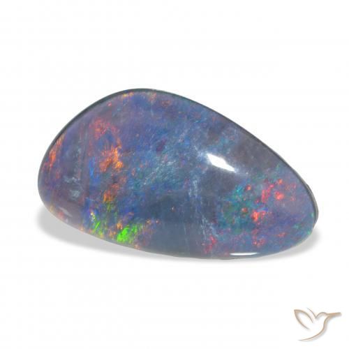 8.19 ct Multicolor Opal Triplet Stone, Natural Opal Triplet in Fancy Cabochon Shape for Sale